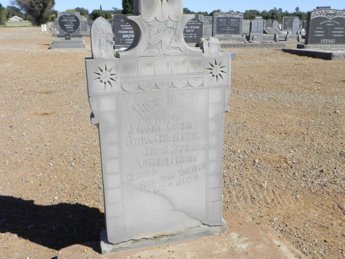 BOTHA Johanna Cecilia nee NORTJE 1859-1937