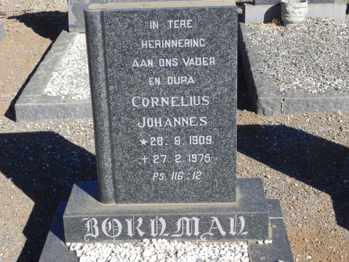 BORNMAN Cornelius Johannes 1909-1975
