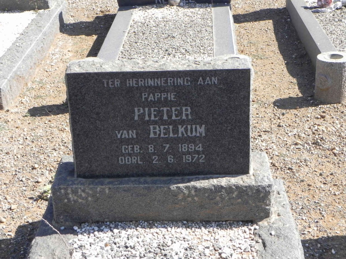 BELKUM Pieter, van 1894-1972