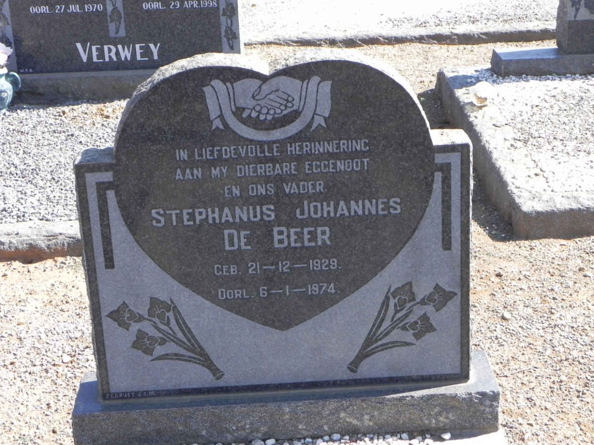 BEER Stephanus Johannes, de 1929-1974
