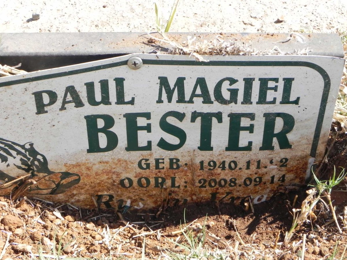 BESTER Paul Magiel 1940-2008