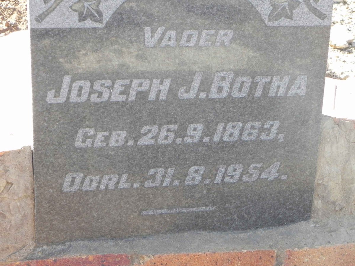 BOTHA Joseph J. 1863-1954