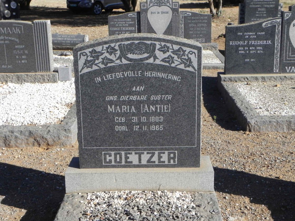 COETZER Maria 1883-1965