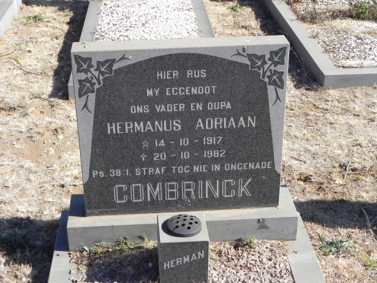 COMBRINCK Hermanus Adriaan 1917-1982