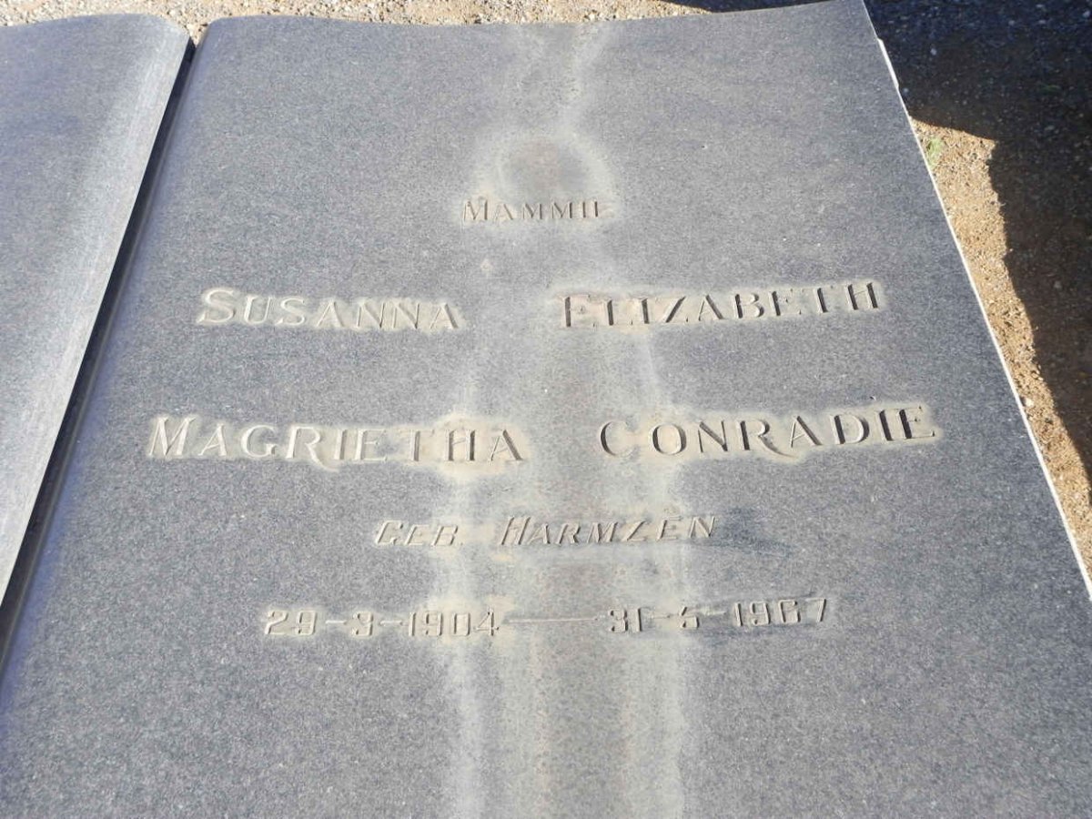 CONRADIE Susanna Elizabeth Magrietha HARMZEN 1904-1967