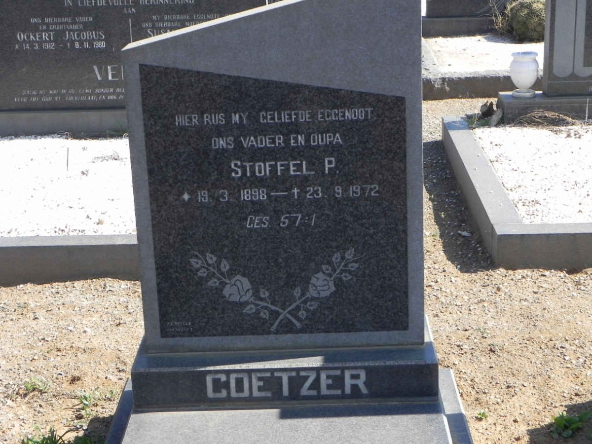 COETZER Stoffel P. 1898-1972