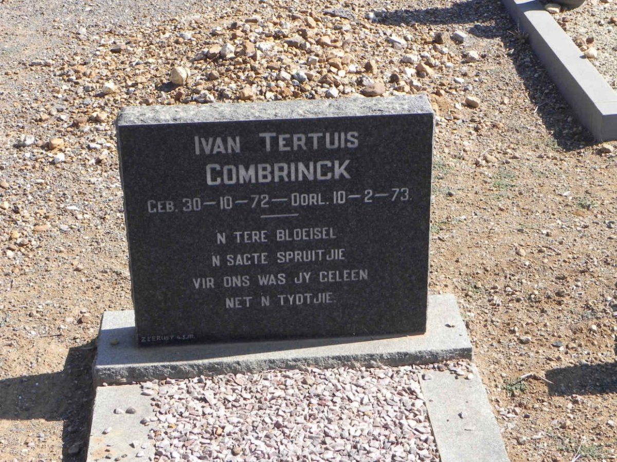 COMBRINCK Ivan Tertuis 1972-1973