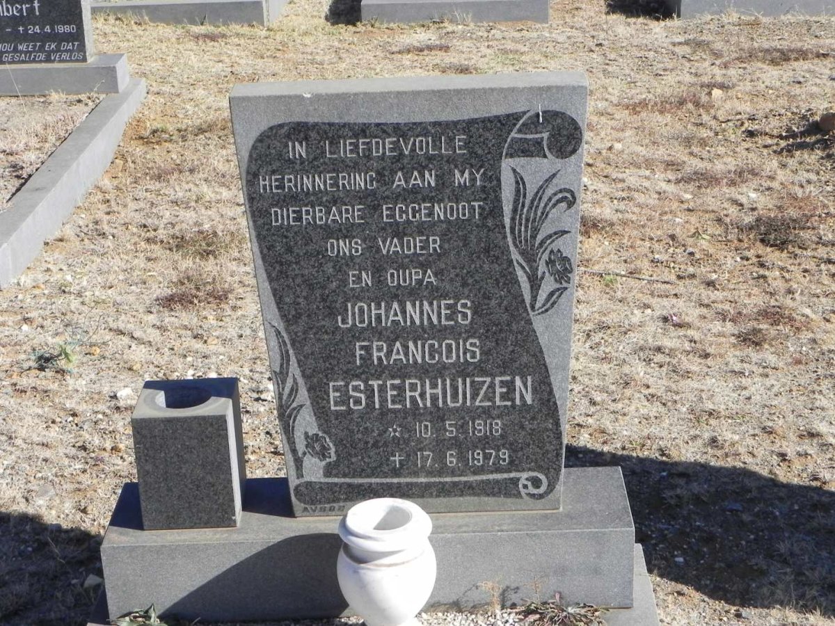 ESTERHUIZEN Johannes Francois 1918-1979