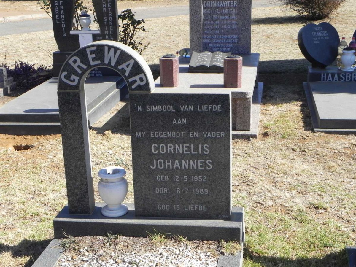 GREWAR Cornelis Johannes 1952-1989
