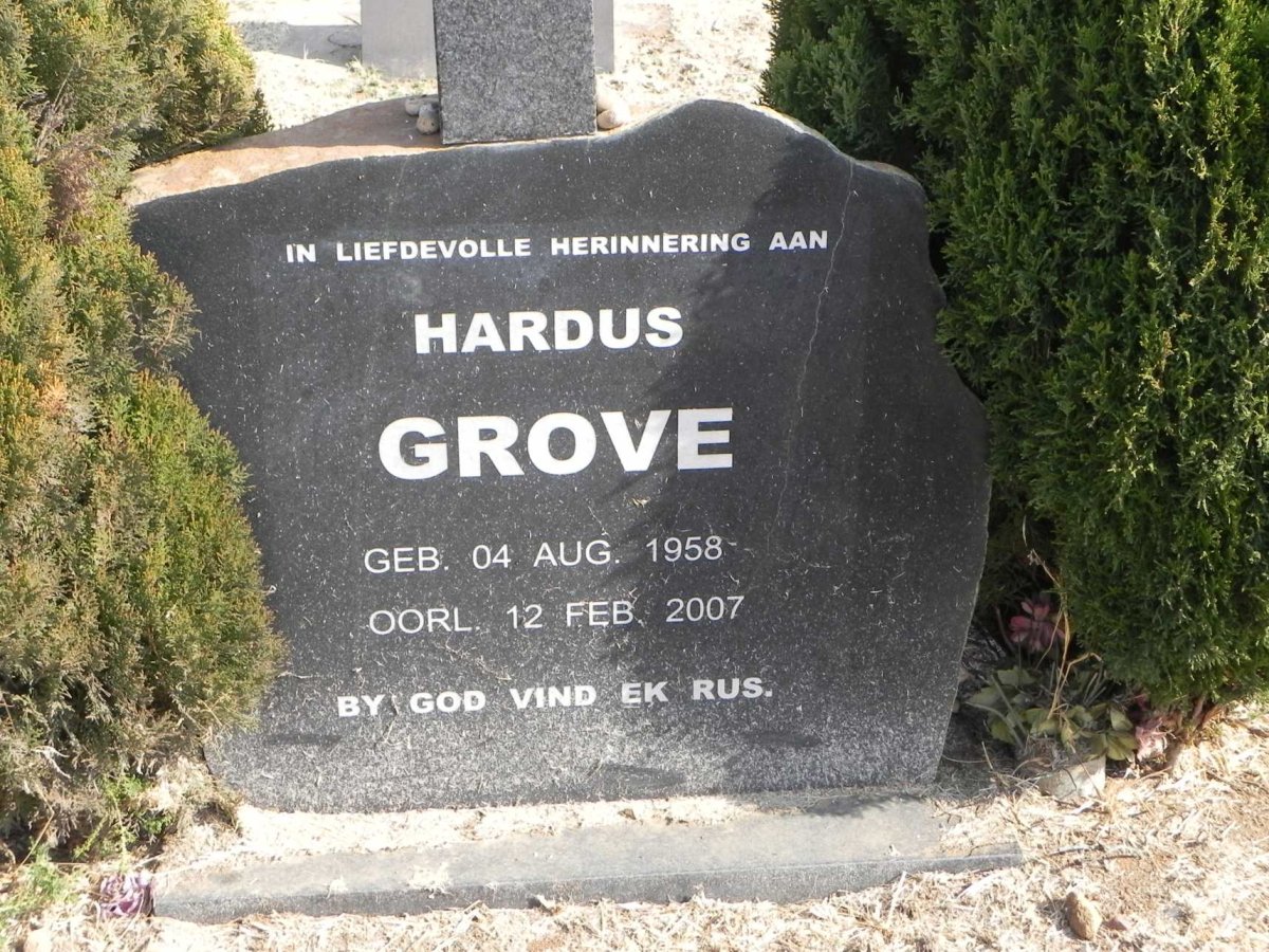 GROVE Hardus 1958-2007