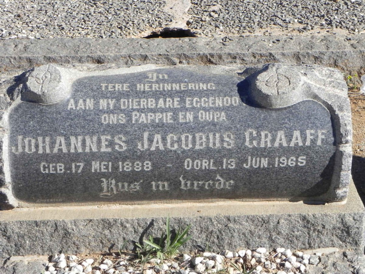 GRAAFF Johannes Jacobus 1888-1965