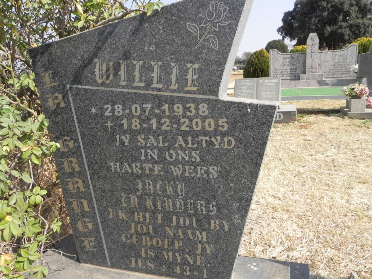 GRANGE Willie, la 1938-2005