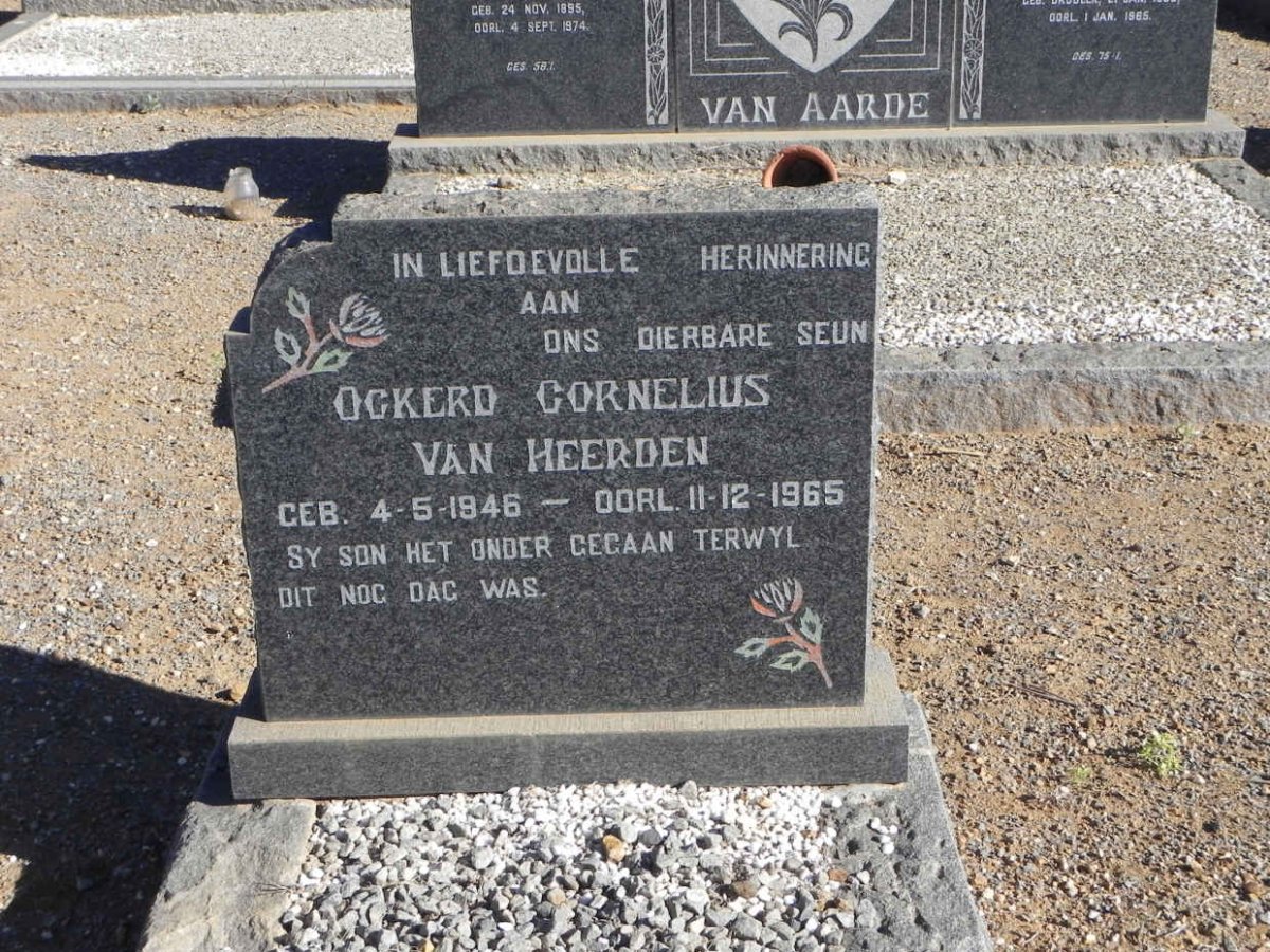 HEERDEN Ockerd Cornelius, van 1946-1965