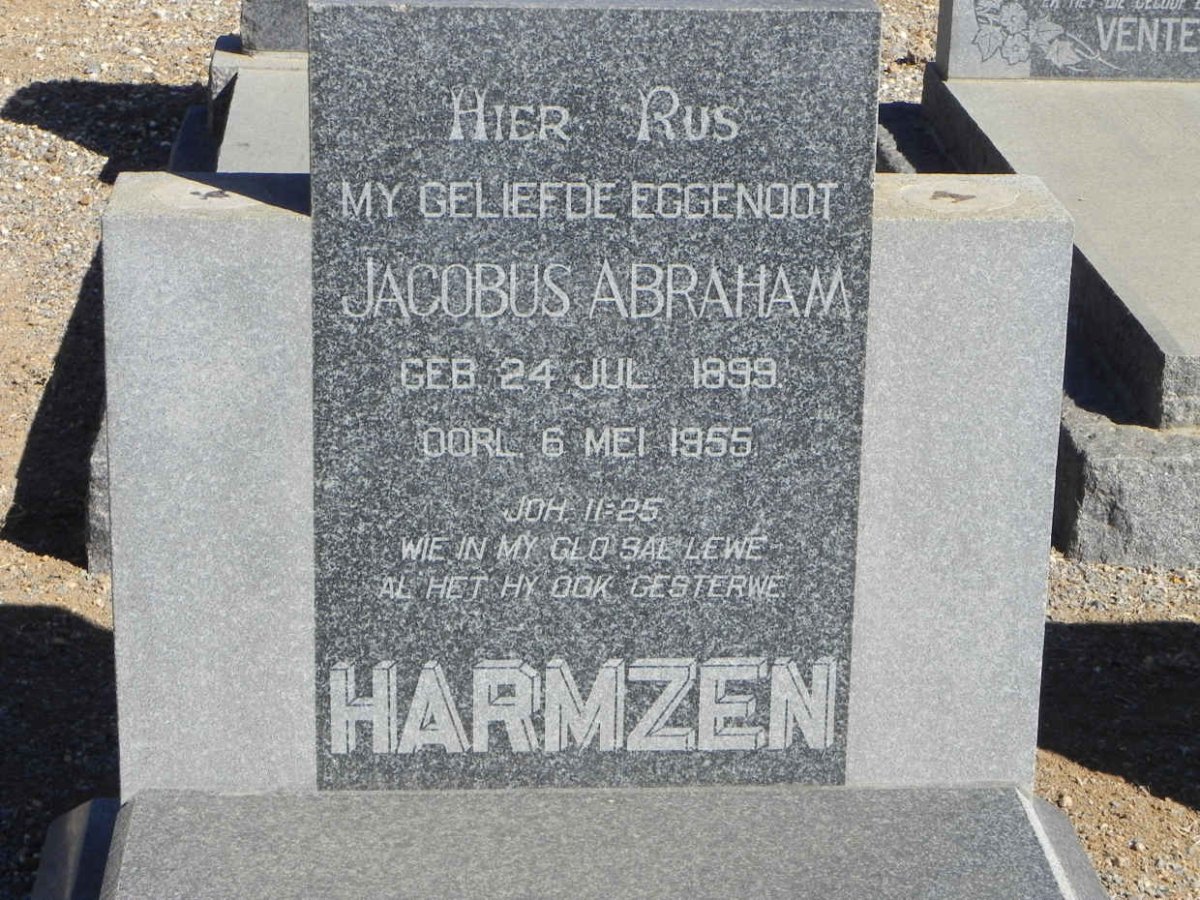 HARMZEN Jacobus Abraham 1899-1955