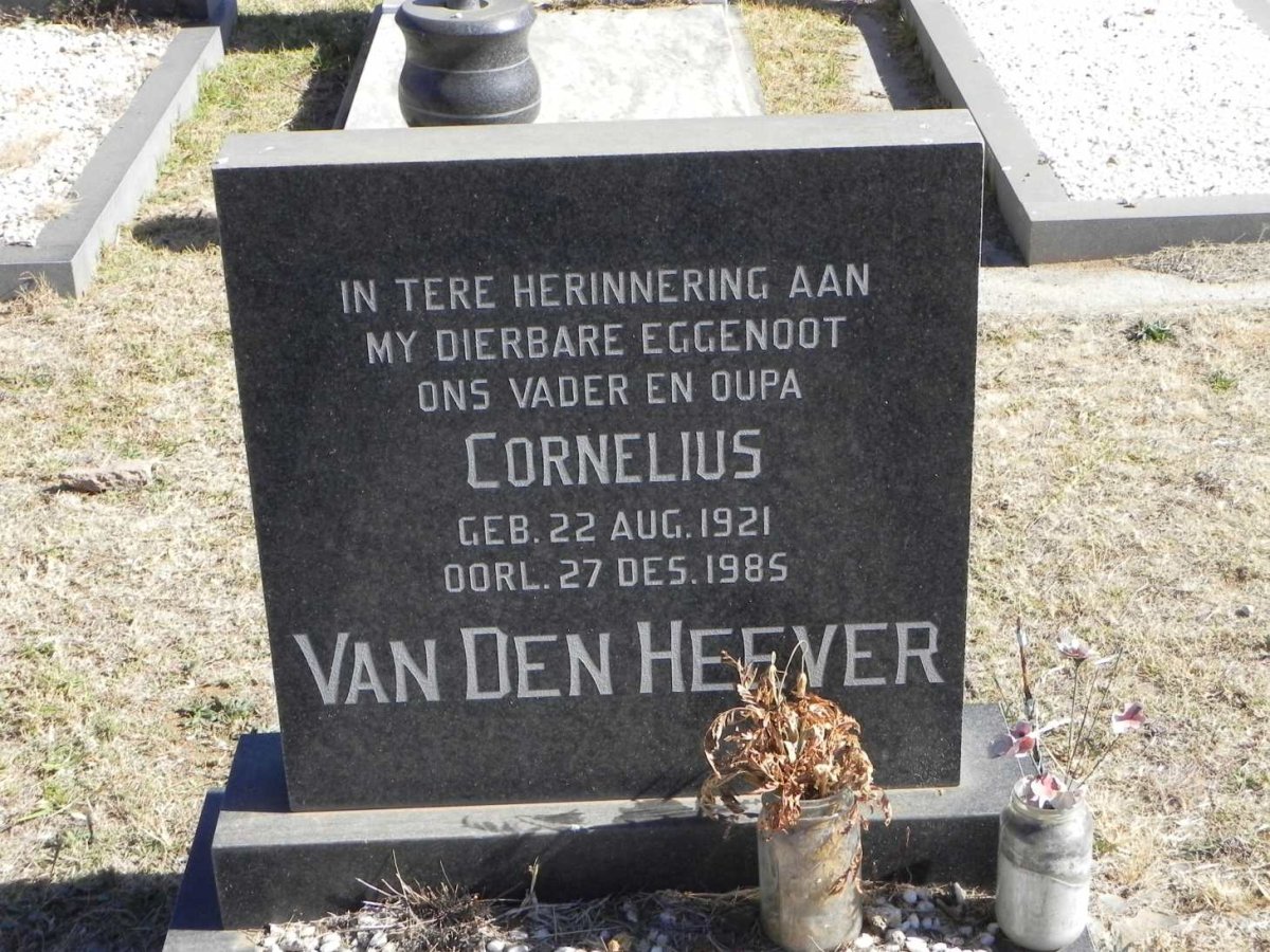 HEEVER Cornelius, van den 1921-1985