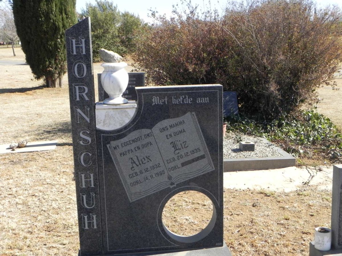 HORNSCHUH Alex 1932-1988 &amp; Liz 1935-