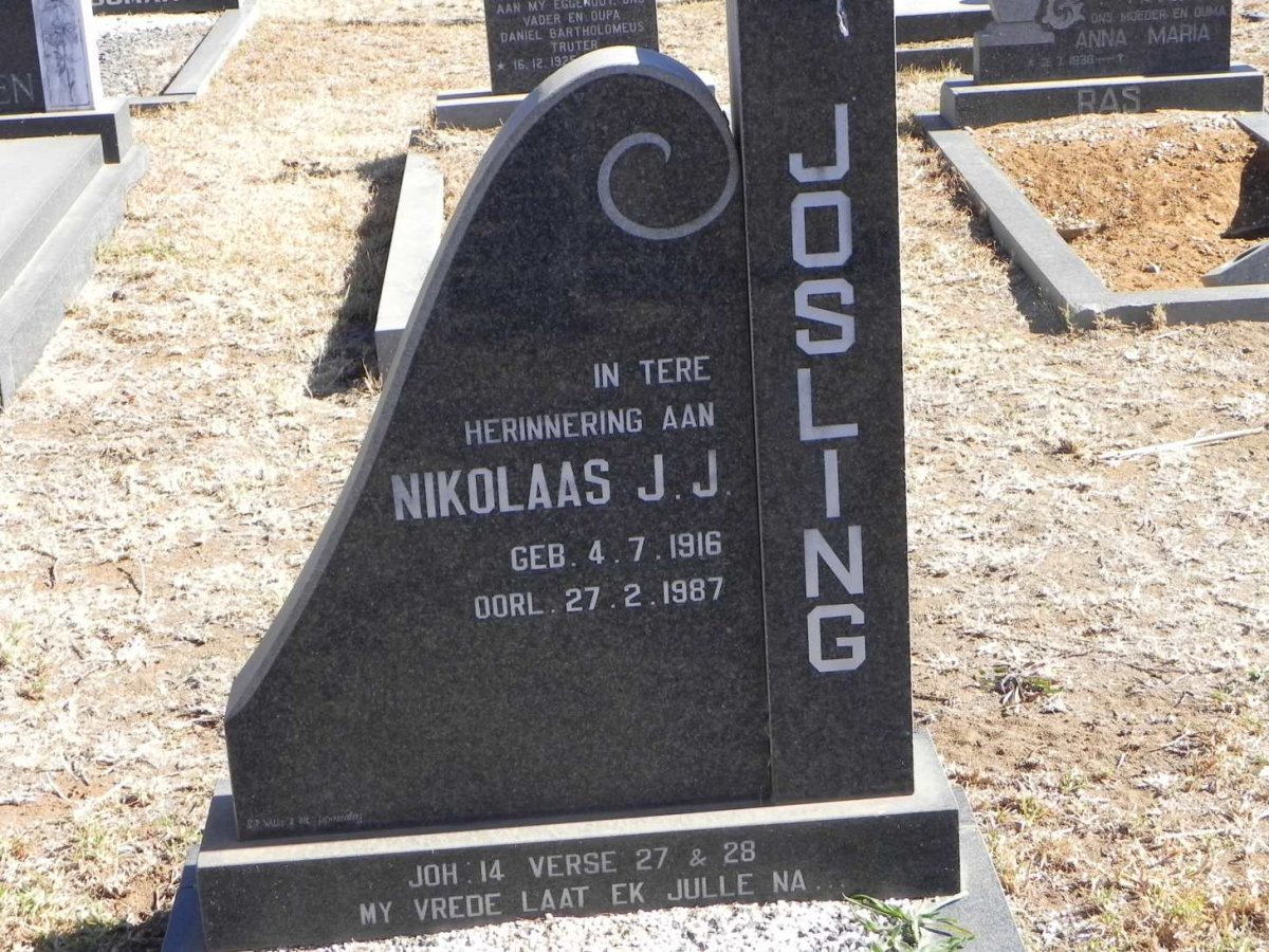 JOSLING Nikolaas J.J. 1916-1987