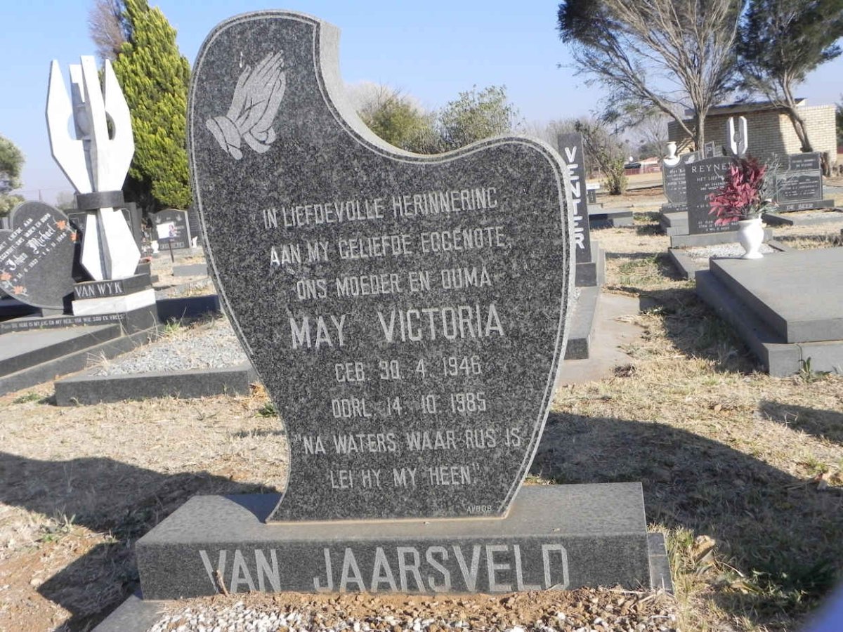 JAARSVELD May Victoria, van 1946-1985