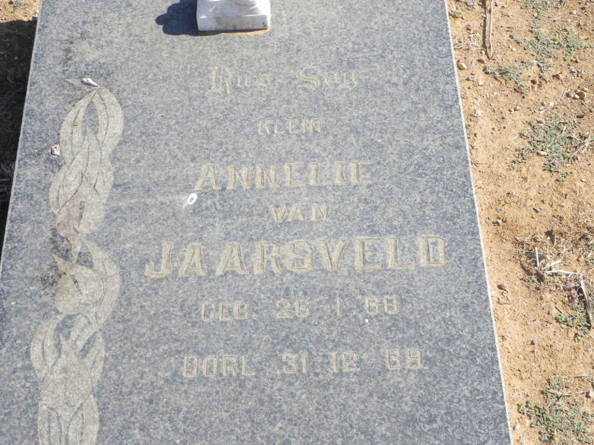 JAARSVELD Annelie, van 1968-1969