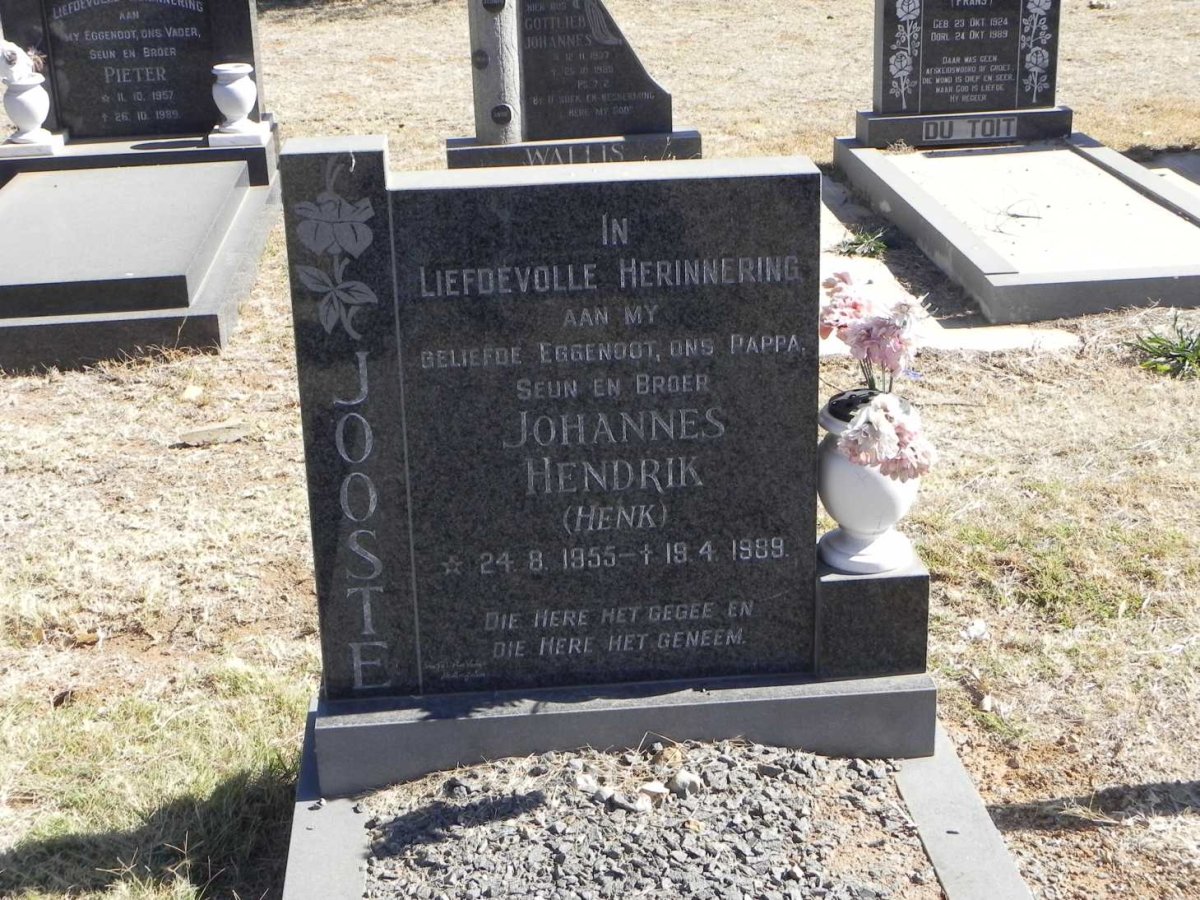 JOOSTE Johannes Hendrik 1955-1989