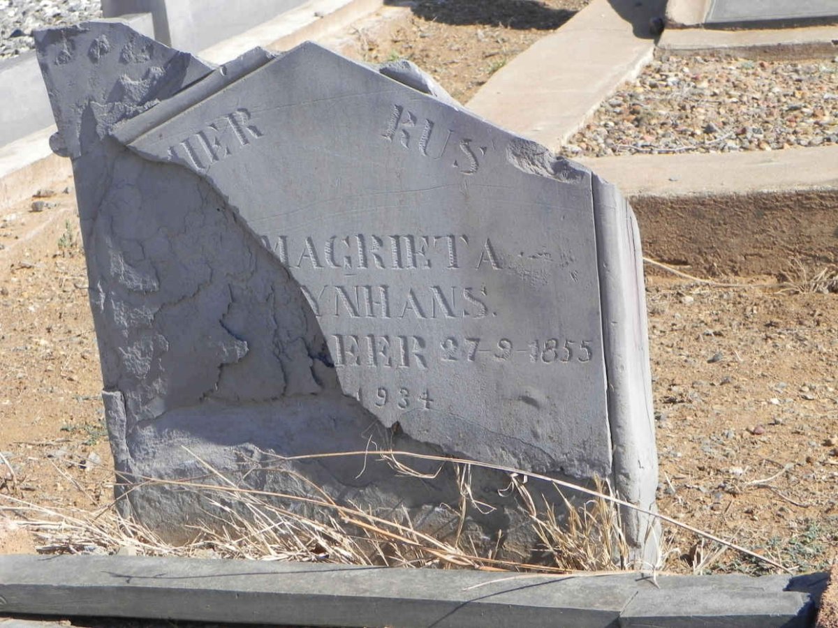 KLEYNHANS Magrieta nee DE BEER 1855-1934