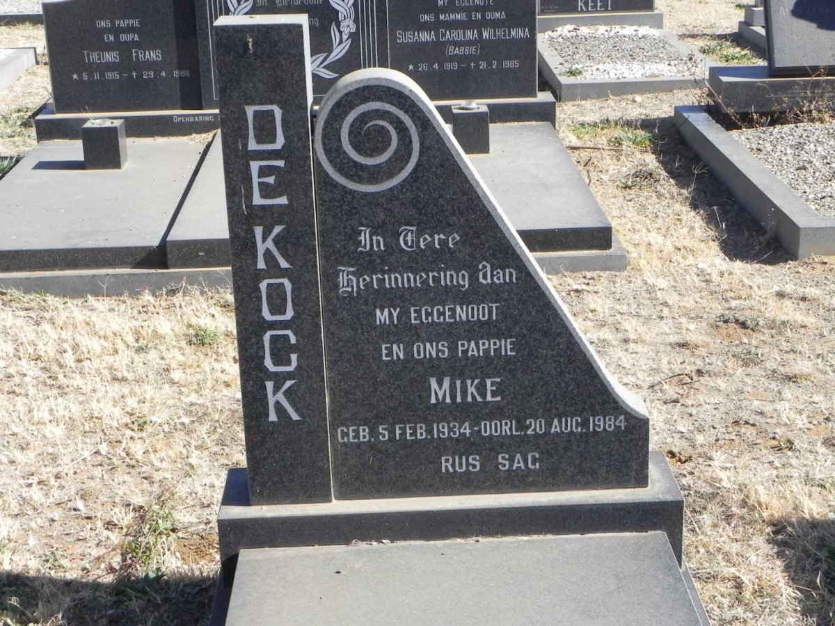 KOCK Mike, de 1934-1984