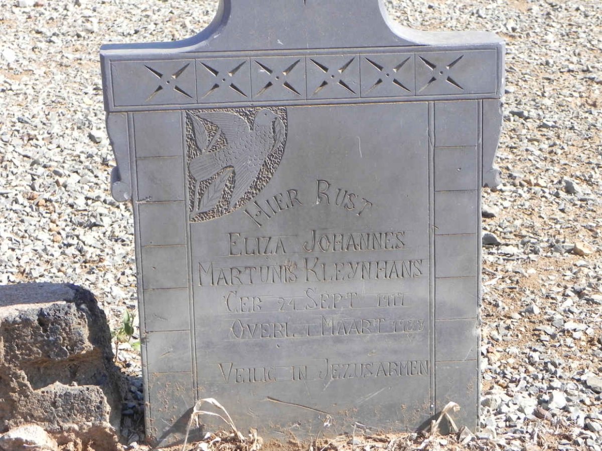 KLEYNHANS Eliza Johannes Martunis 1917-1933
