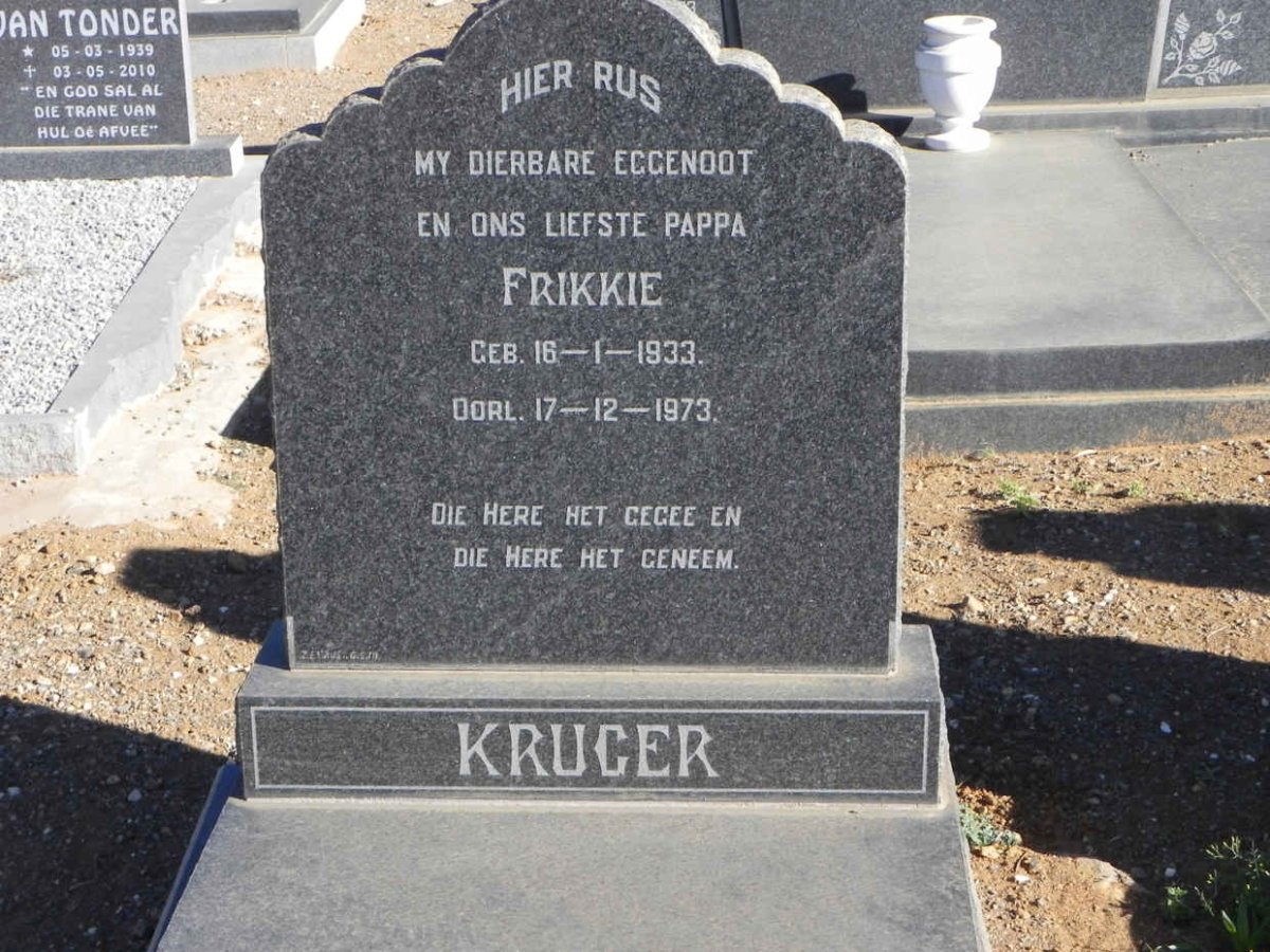 KRUGER Frikkie 1933-1973