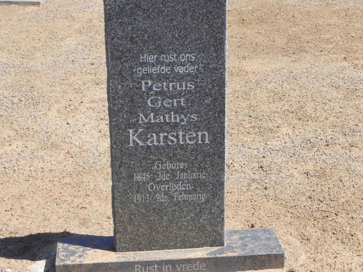 KARSTEN Petrus Gert Mathys 1845-1913