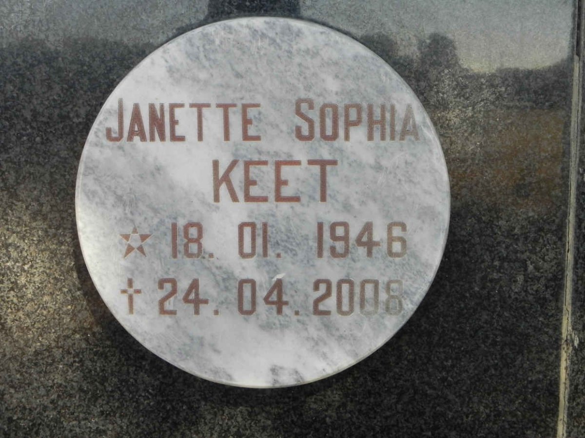 KEET Janette Sophia 1946-2008