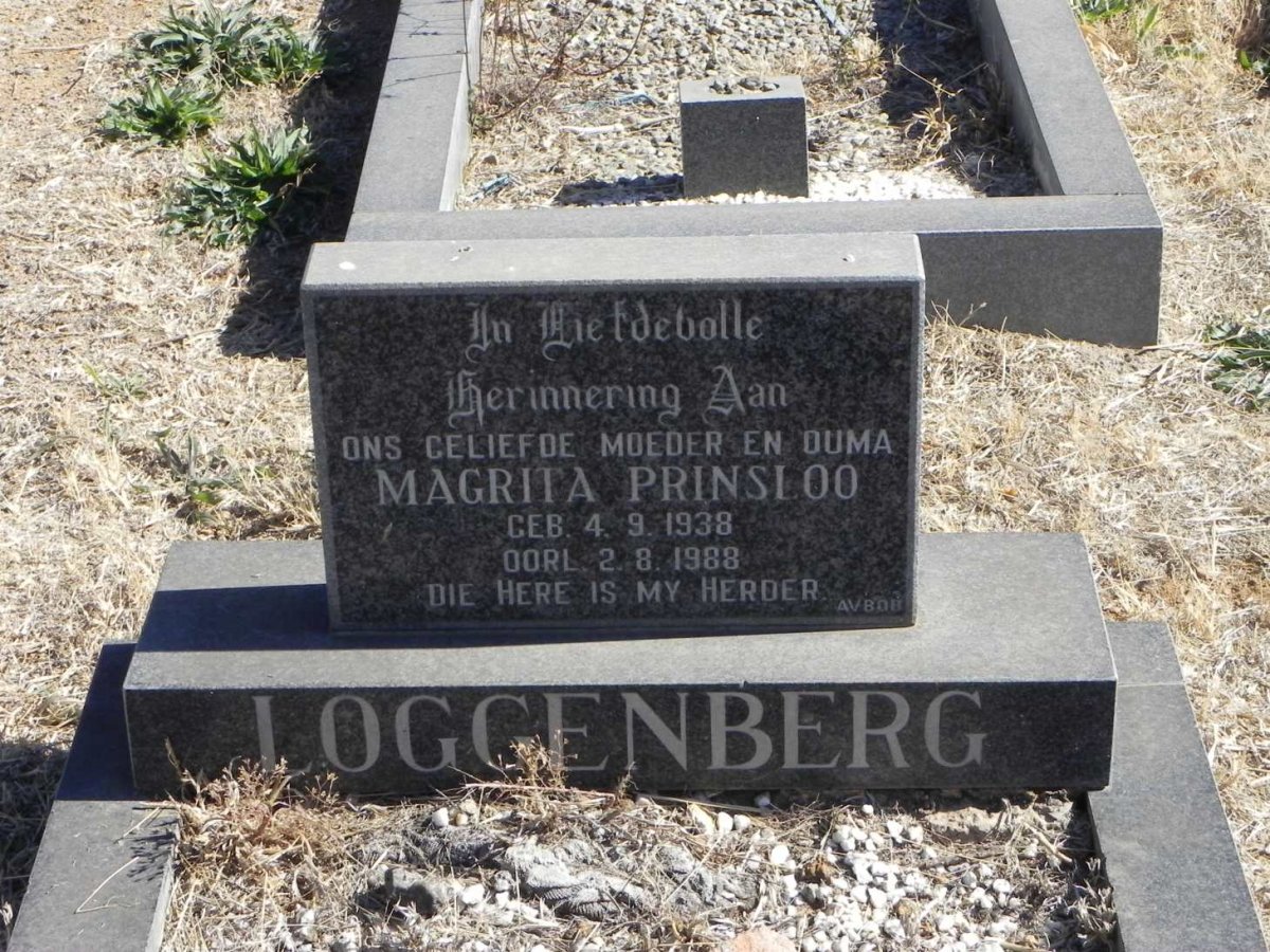 LOGGENBERG Magrita Prinsloo 1938-1988