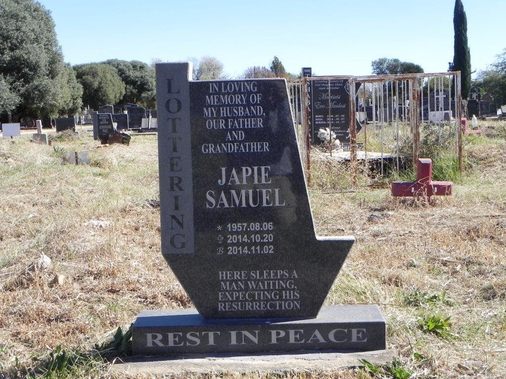 LOTTERING Japie Samuel 1957-2014