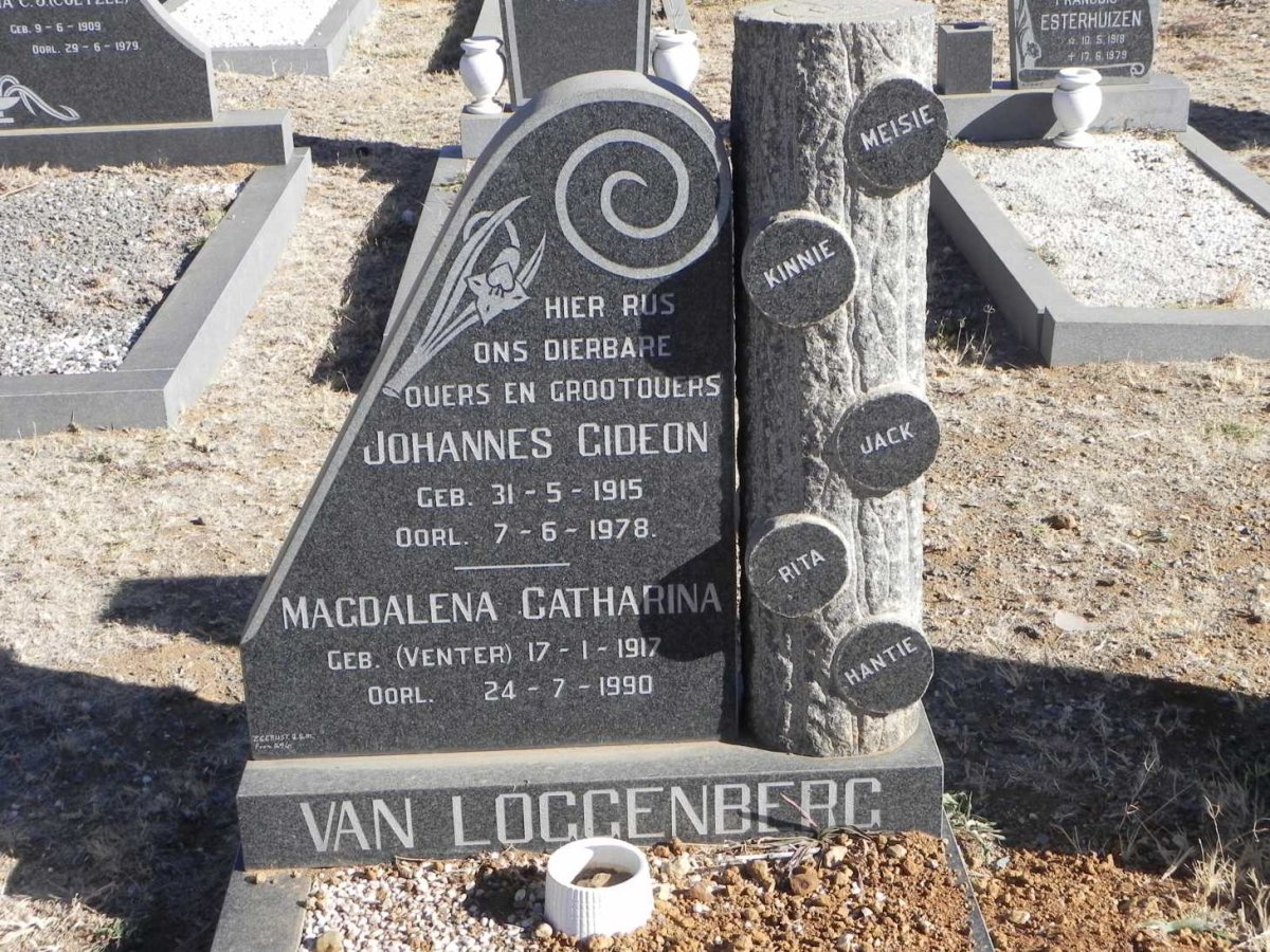 LOGGENBERG Johannes Gideon, van 1915-1978 &amp; Magdalena Catharina VENTER 1917-1990