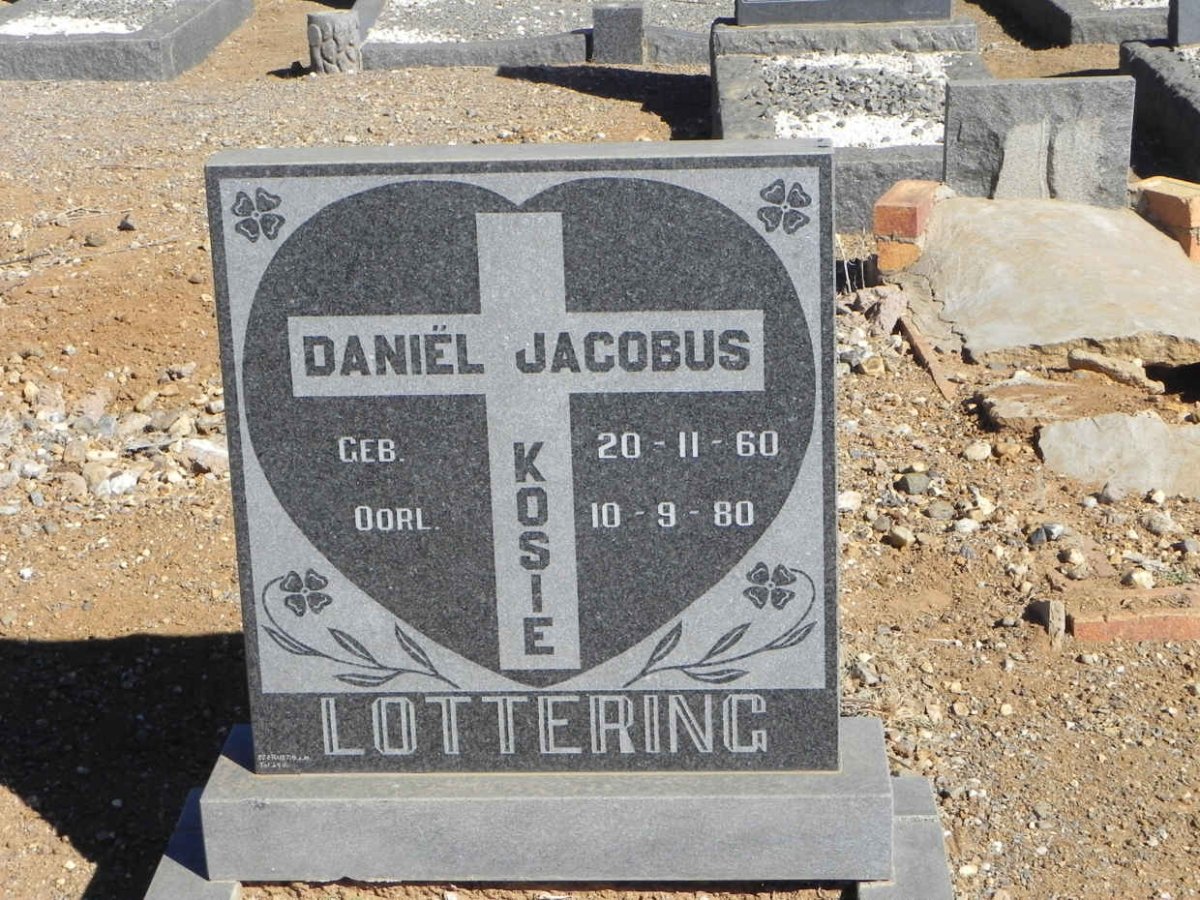 LOTTERING Daniël Jacobus 1960-1980