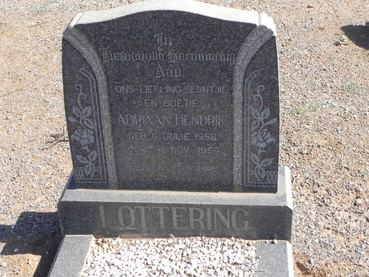 LOTTERING Adriaan Hendrik 1956-1956