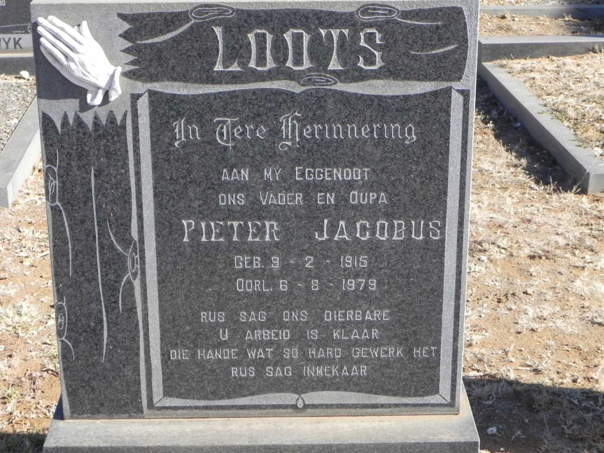 LOOTS Pieter Jacobus 1915-1979