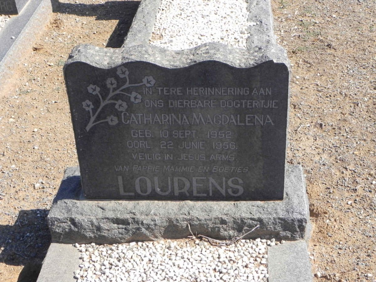 LOURENS Catharina Magdalena 1952-1956