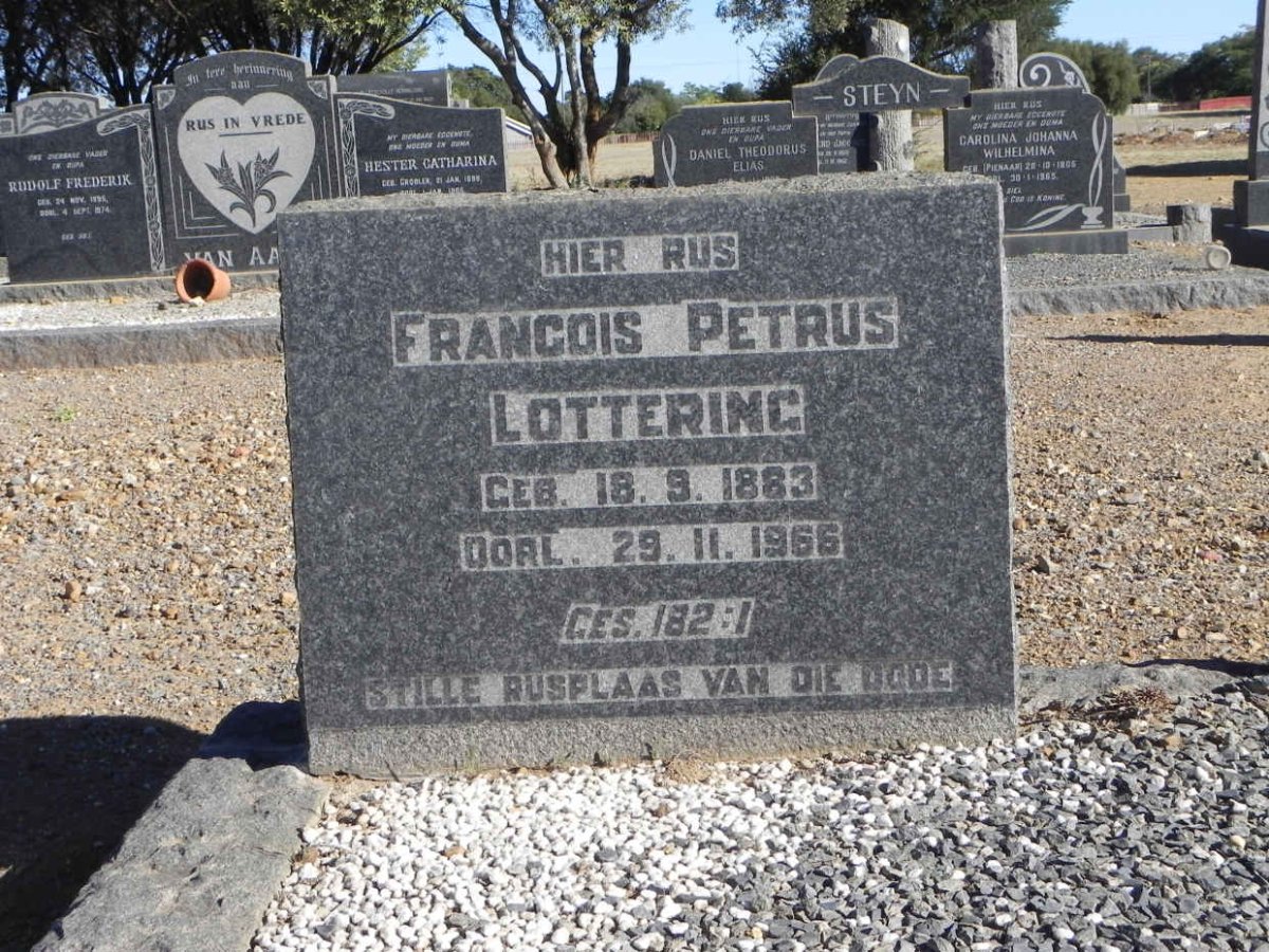LOTTERING Francois Petrus 1883-1966