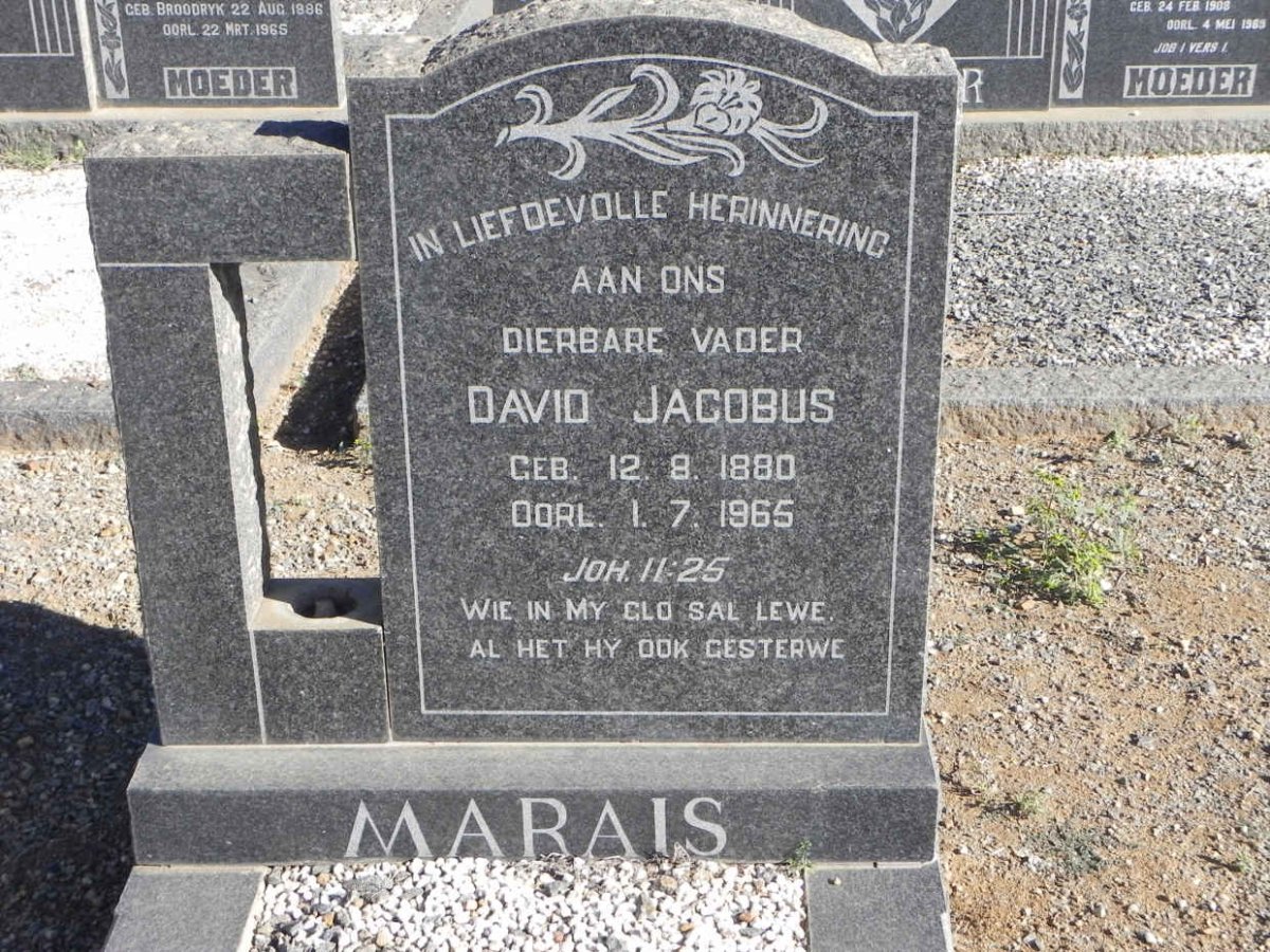 MARAIS David Jacobus 1880-1965