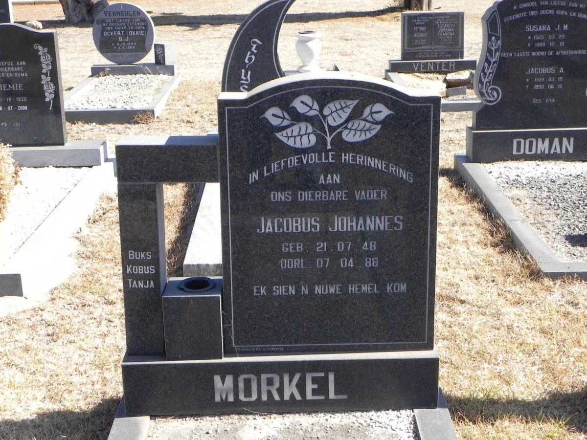 MORKEL Jacobus Johannes 1948-1988