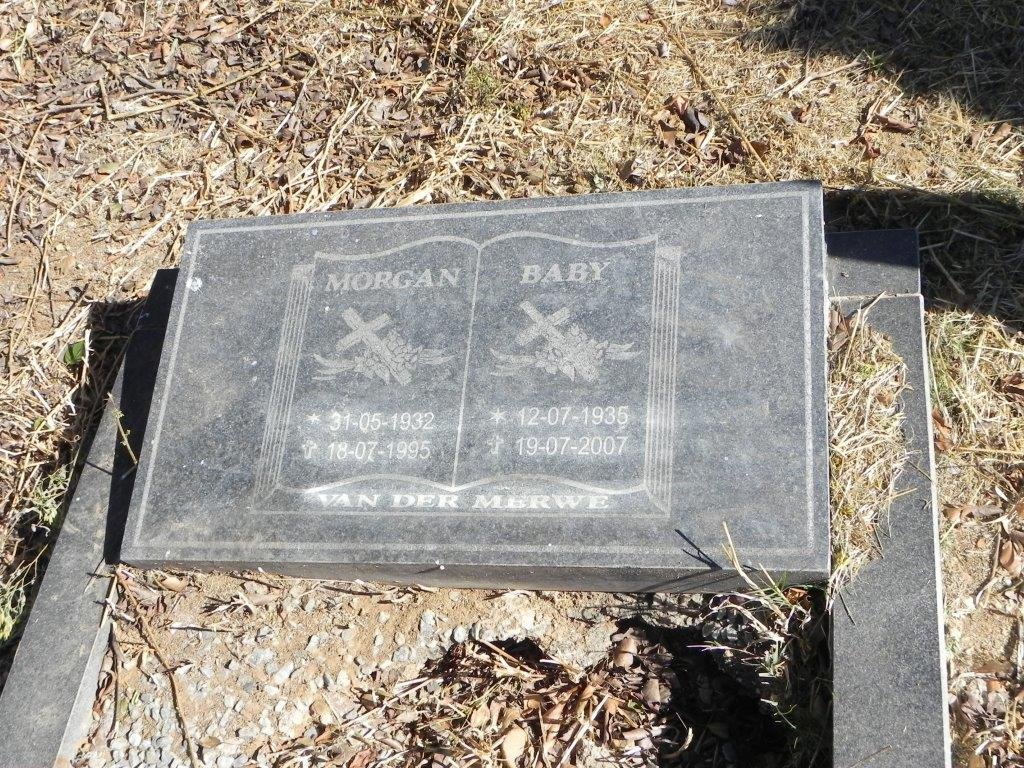 MERWE Morgan, van der 1932-1995 &amp; Baby 1935-2007