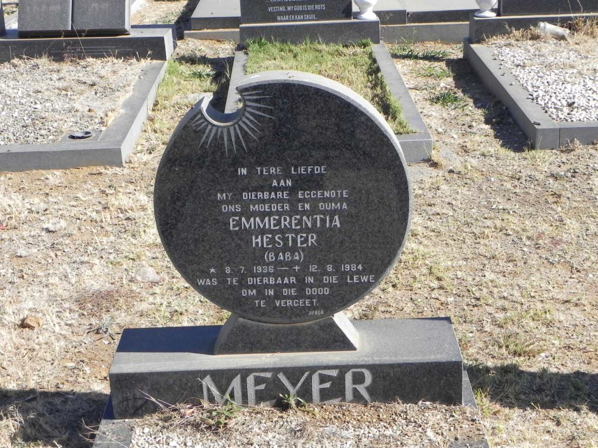 MEYER Emmerentia Hester 1936-1984