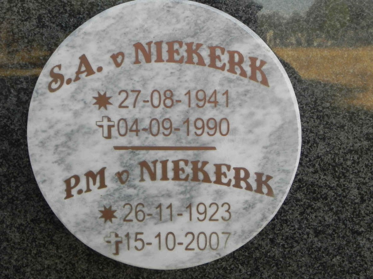 NIEKERK P.M., v. 1923-2007 :: V. NIEKERK S.A. 1941-1990
