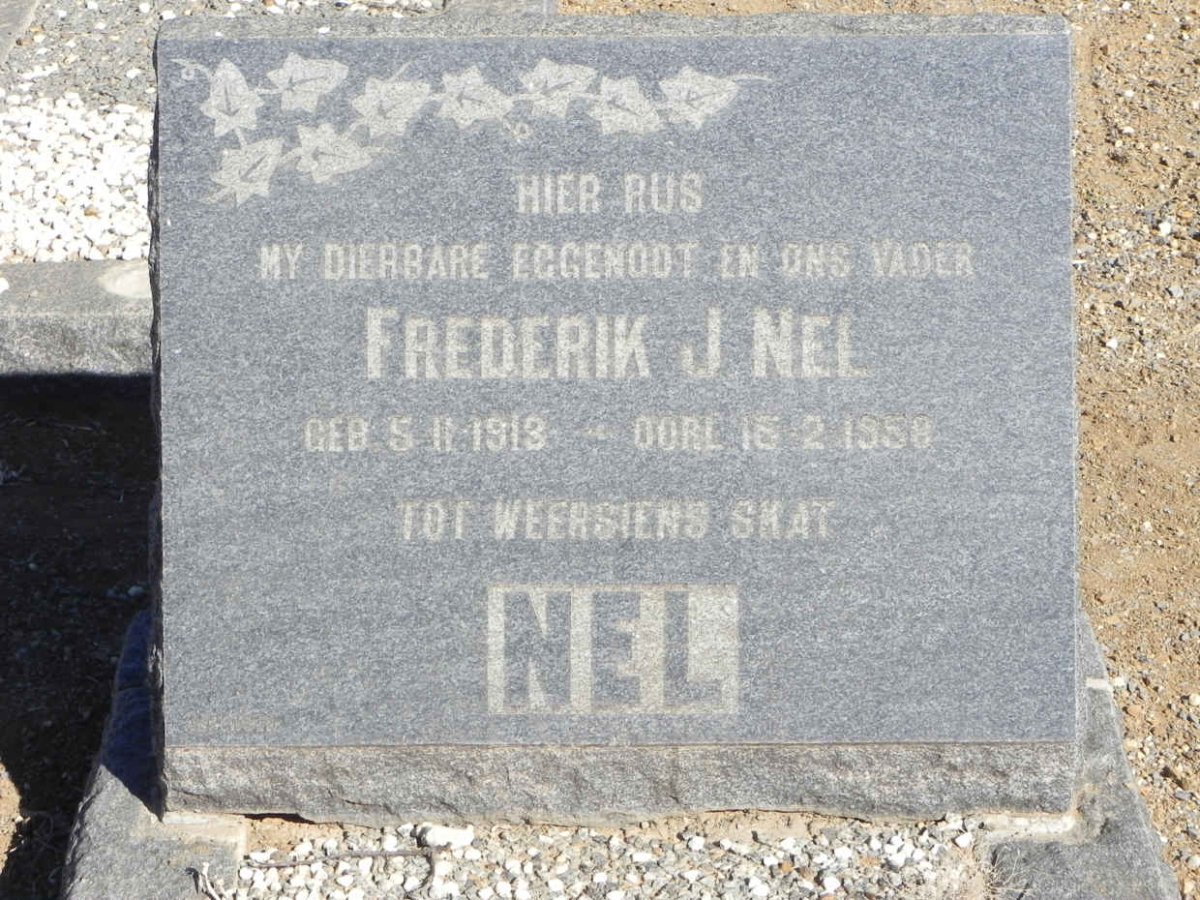 NEL Frederik J. 1913-1958