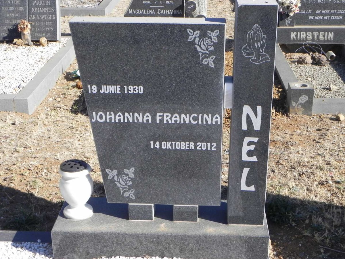 NEL Johanna Francina 1930-2012