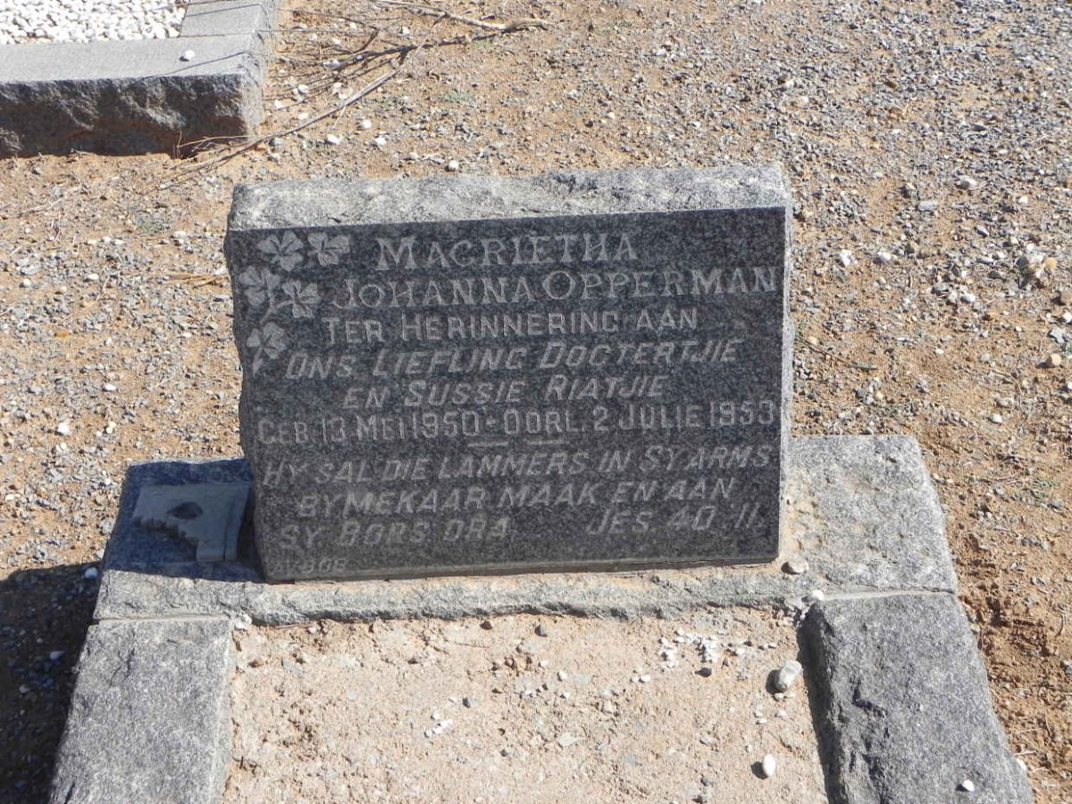 OPPERMAN Magrietha Johanna 1950-1953