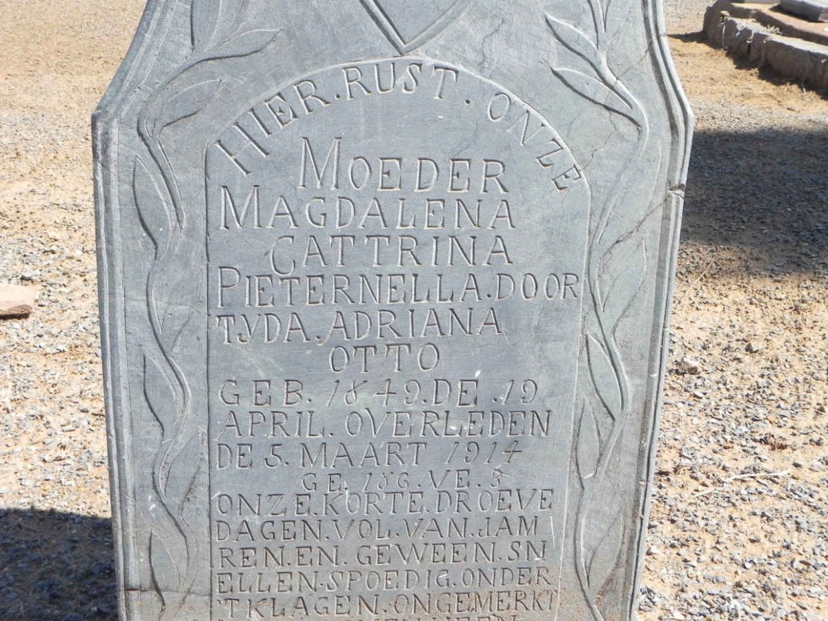 OTTO Magdalena Cattrina Pieternella Doortyda Adriana 1849-1914
