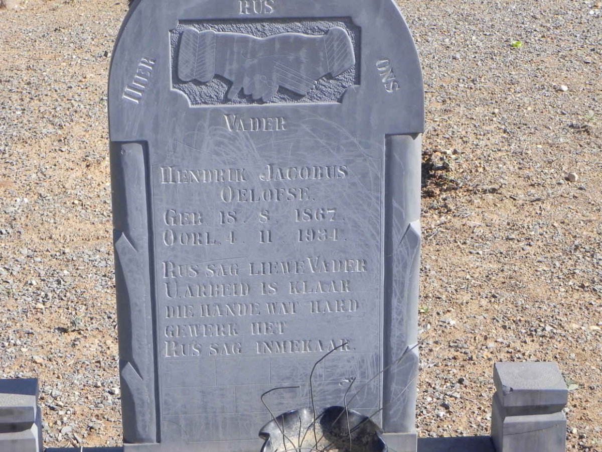 OELOFSE Hendrik Jacobus 1867-1934