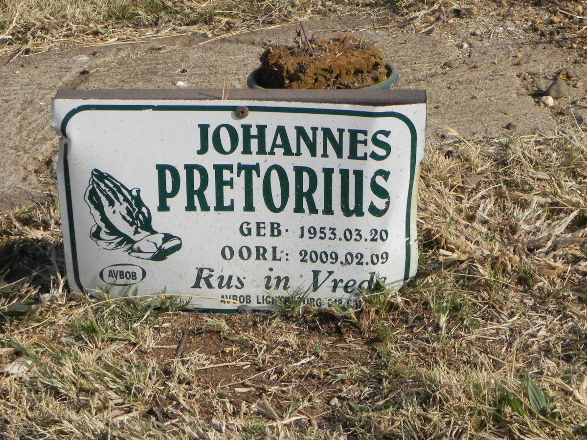 PRETORIUS Johannes 1953-2009