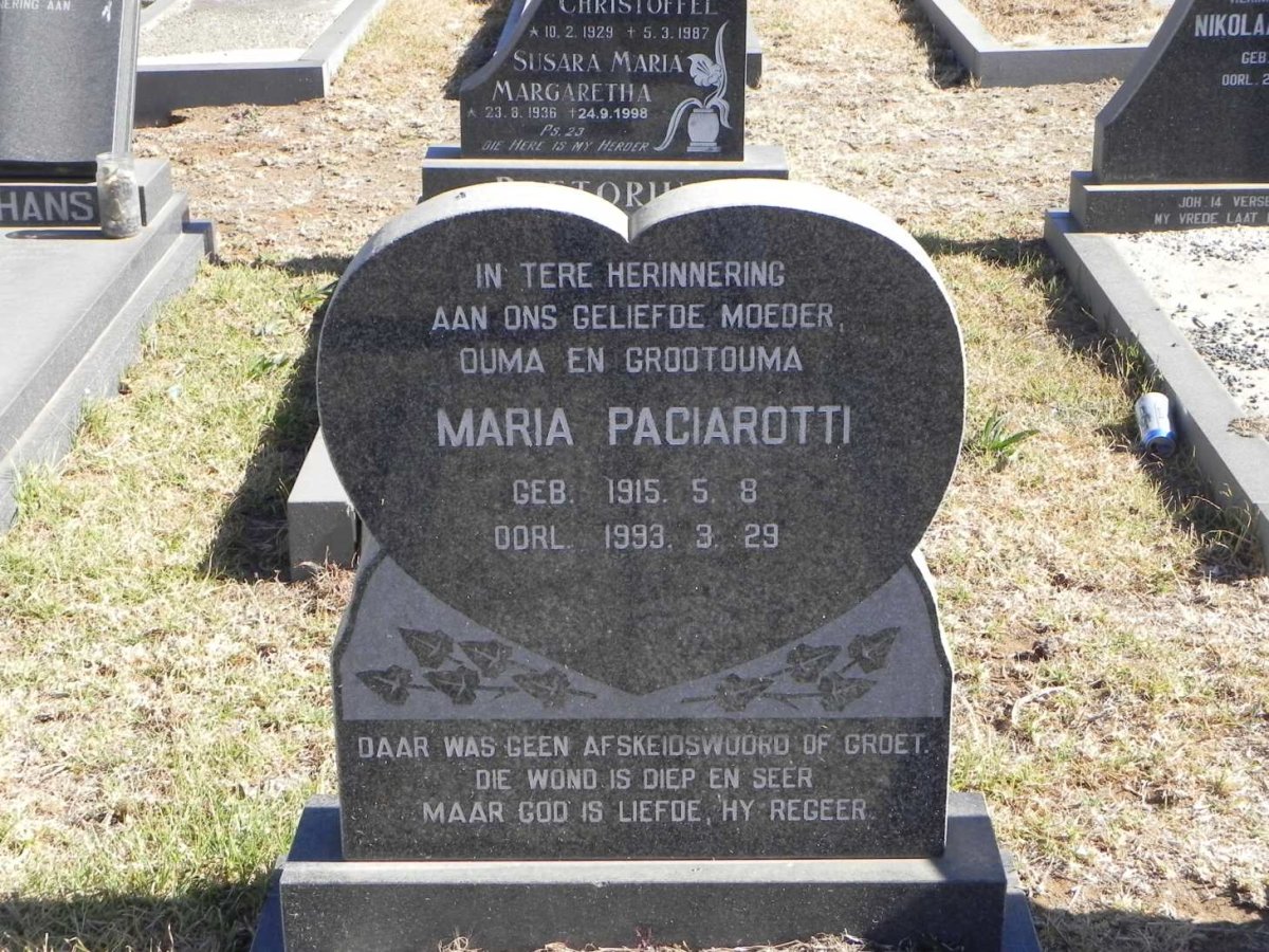 PACIAROTTI Maria 1915-1993